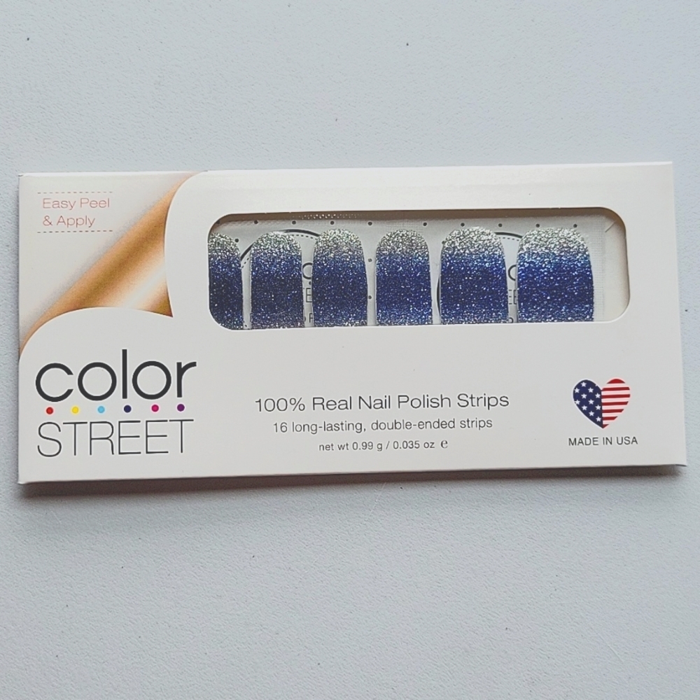 Color Street Arctic Evening Real Nail Polish Strips 16 Strips NEW